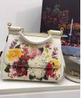 Сумка Dolce & Gabbana Sicily Flowers Print White